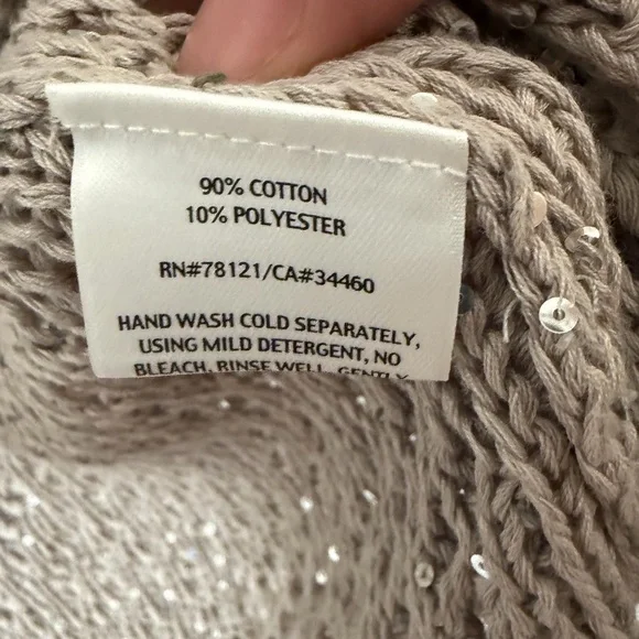 Eileen Fisher knit sequins cardigan - Picture 6 of 7